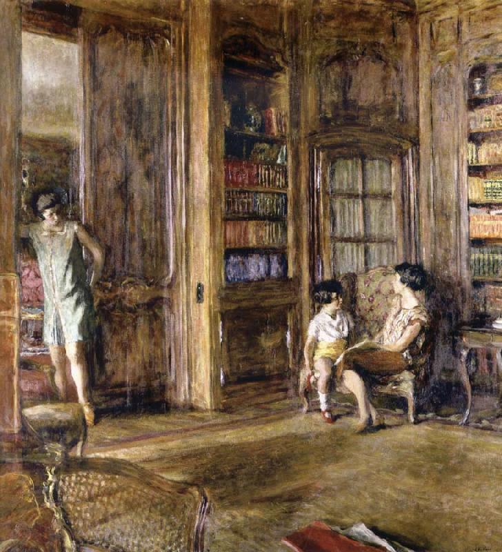 Edouard Vuillard In the Library Norge oil painting art